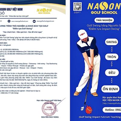 Khóa đào tạo "Điểm tựa Golf Swing" (5 buổi)